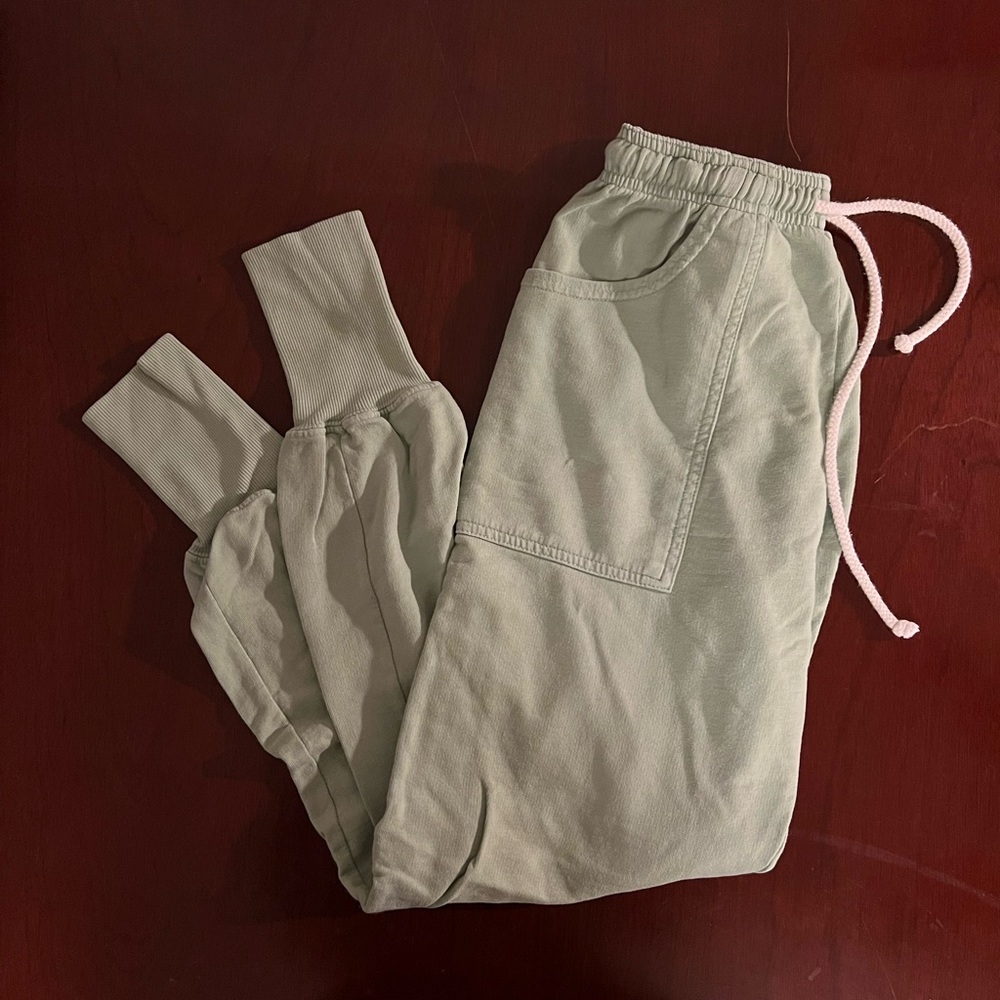 Big bud press sage green lightweight jogger sweatpants size XXS